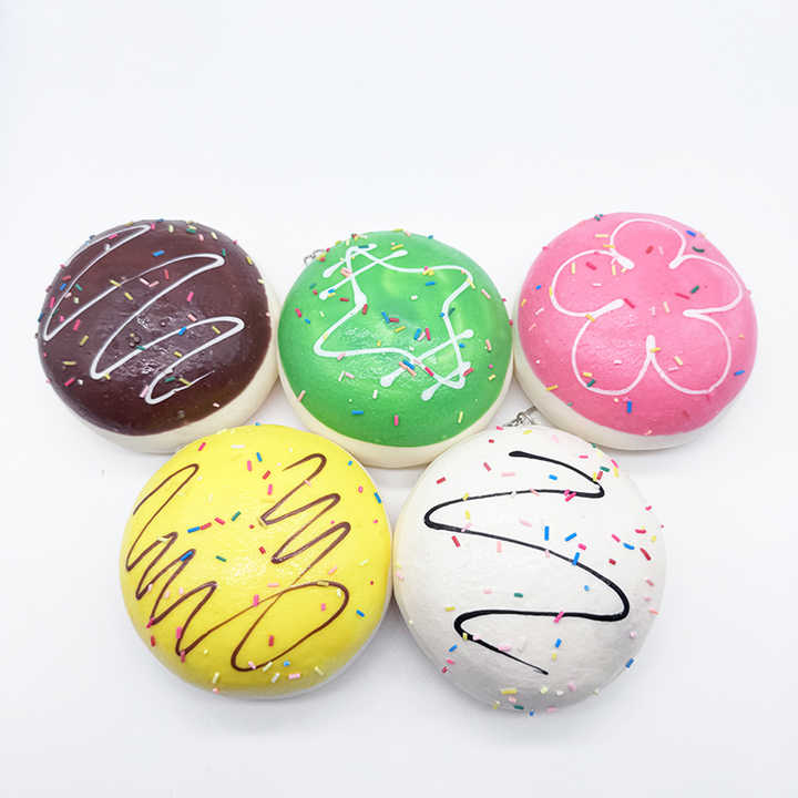 Squishy Keychain Donut Buns