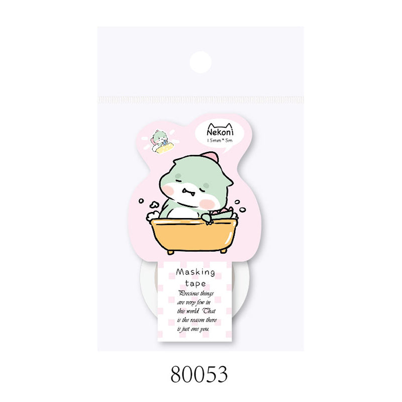 Washi Tape Masking Tape Cute Animals (NEKONI)