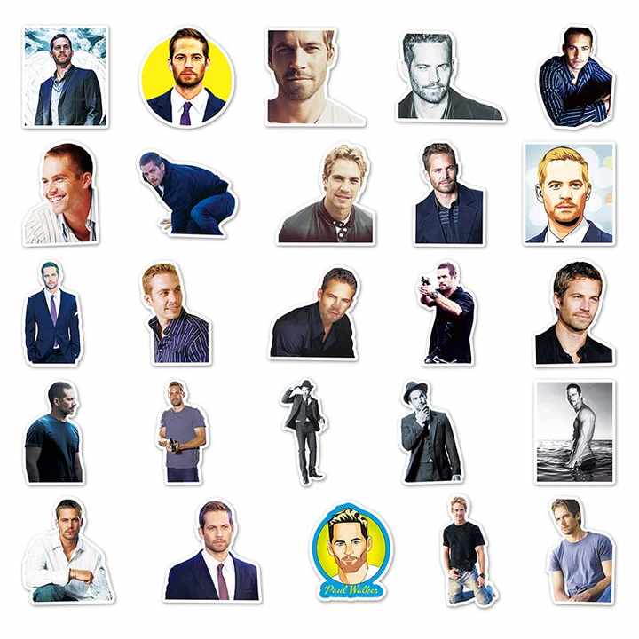 Sticker Flakes Paul Walker