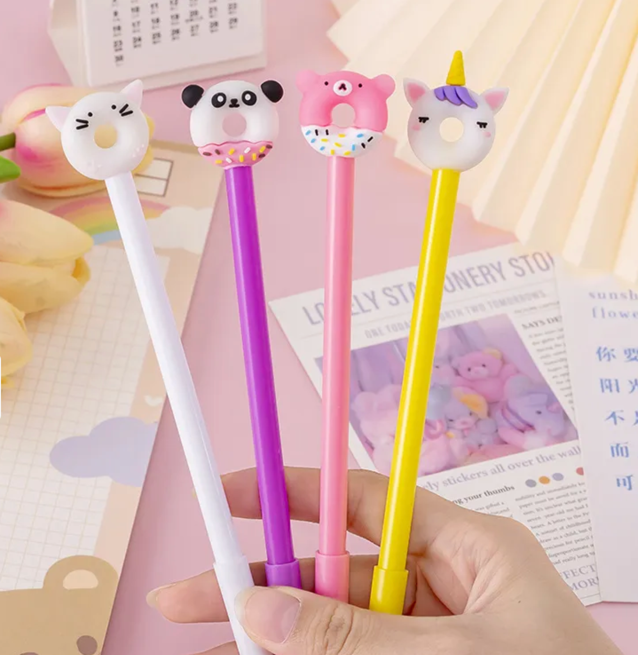 Gelpen 0.5mm Kawaii Donut Animals
