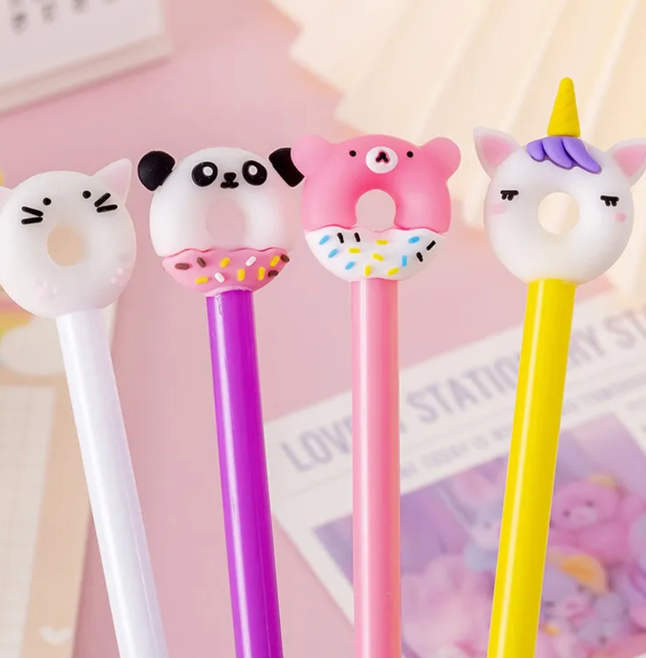 Gelpen 0.5mm Kawaii Donut Animals