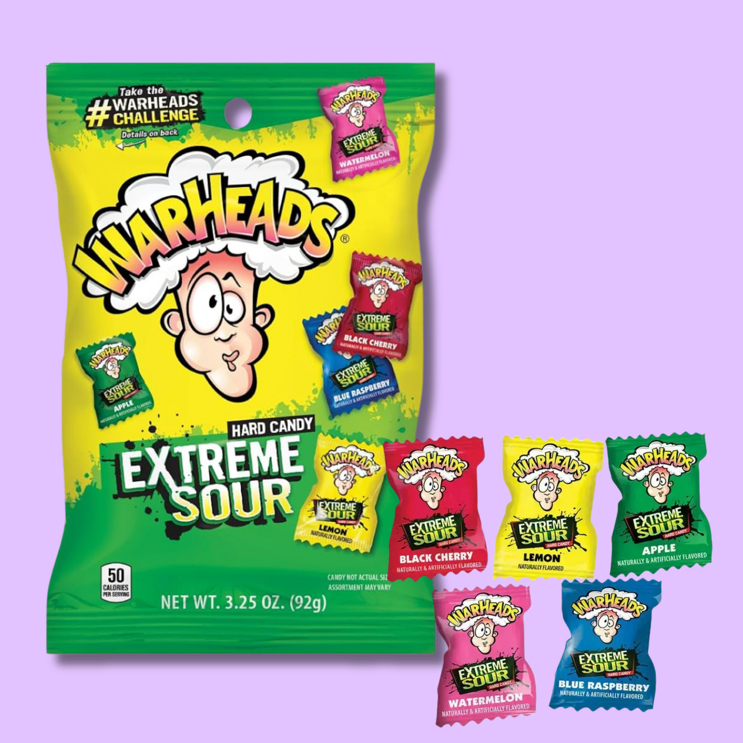 Warheads Extreme Sour Hard Candy Assortment 28g