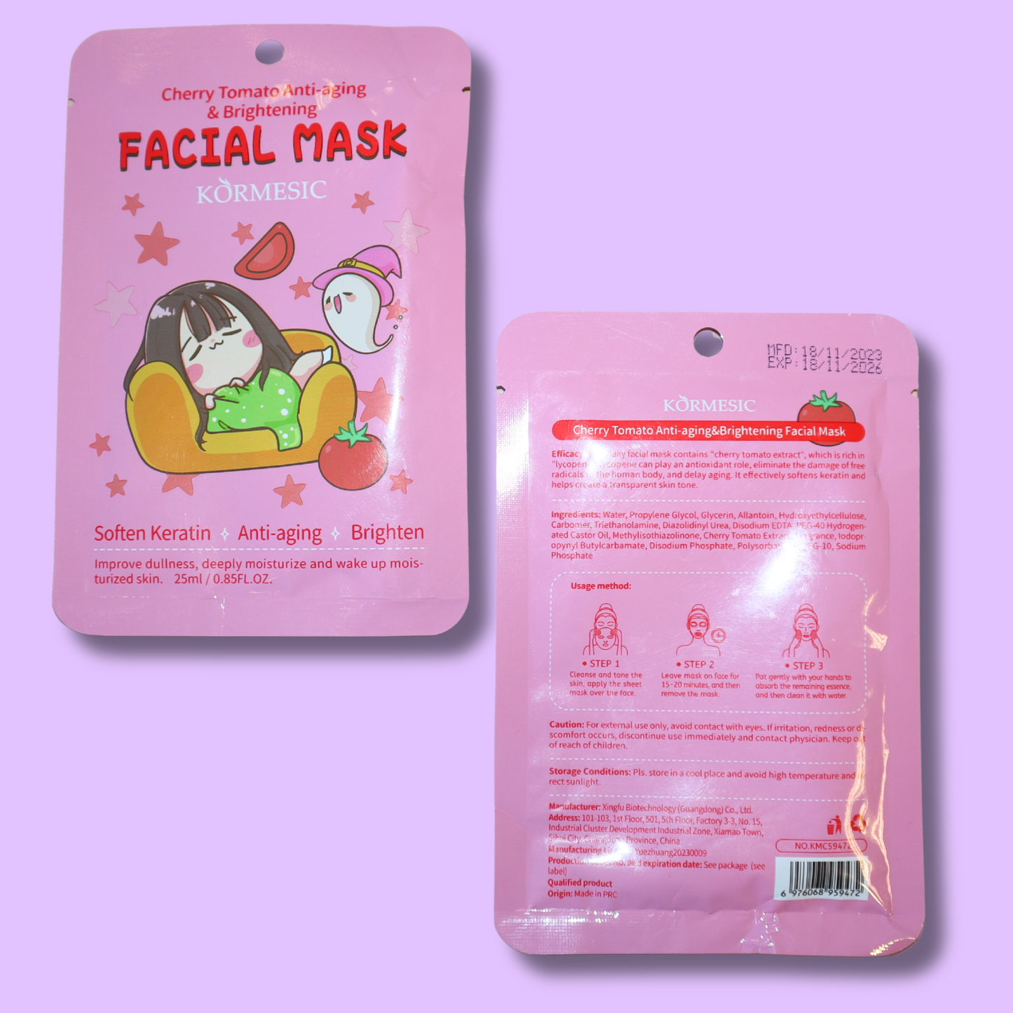 Anime Character Series Facial Mask (KORMESIC)