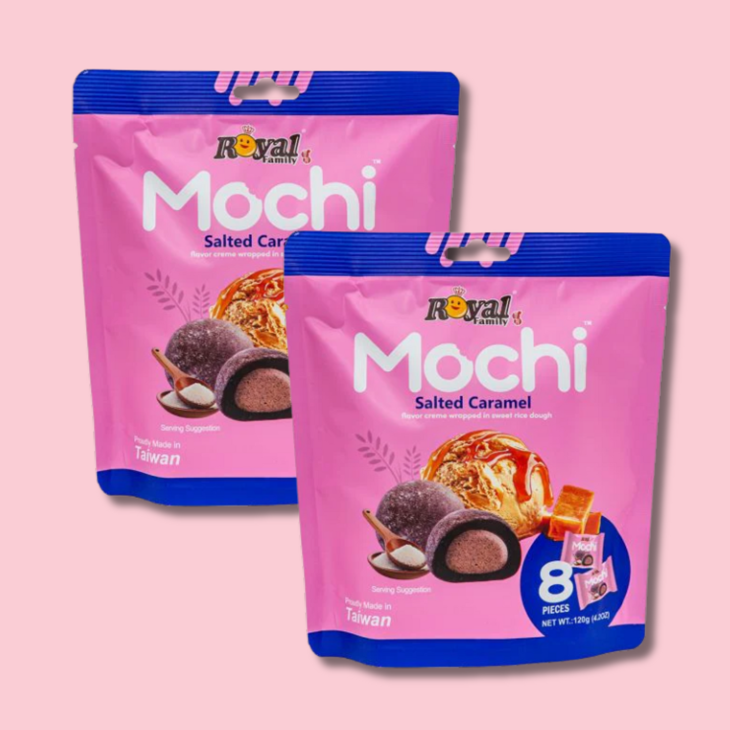 Mochi Salted Caramel 120g 8stk (ROYAL FAMILY)