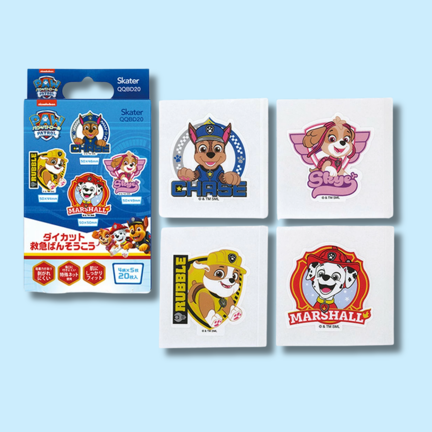Paw Patrol Diecut First Aid Bandages 20stk (SKATER)