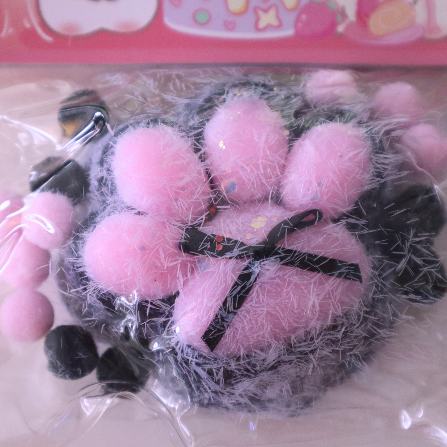 Taba Squishy Cat Paws with Pompom 7cm