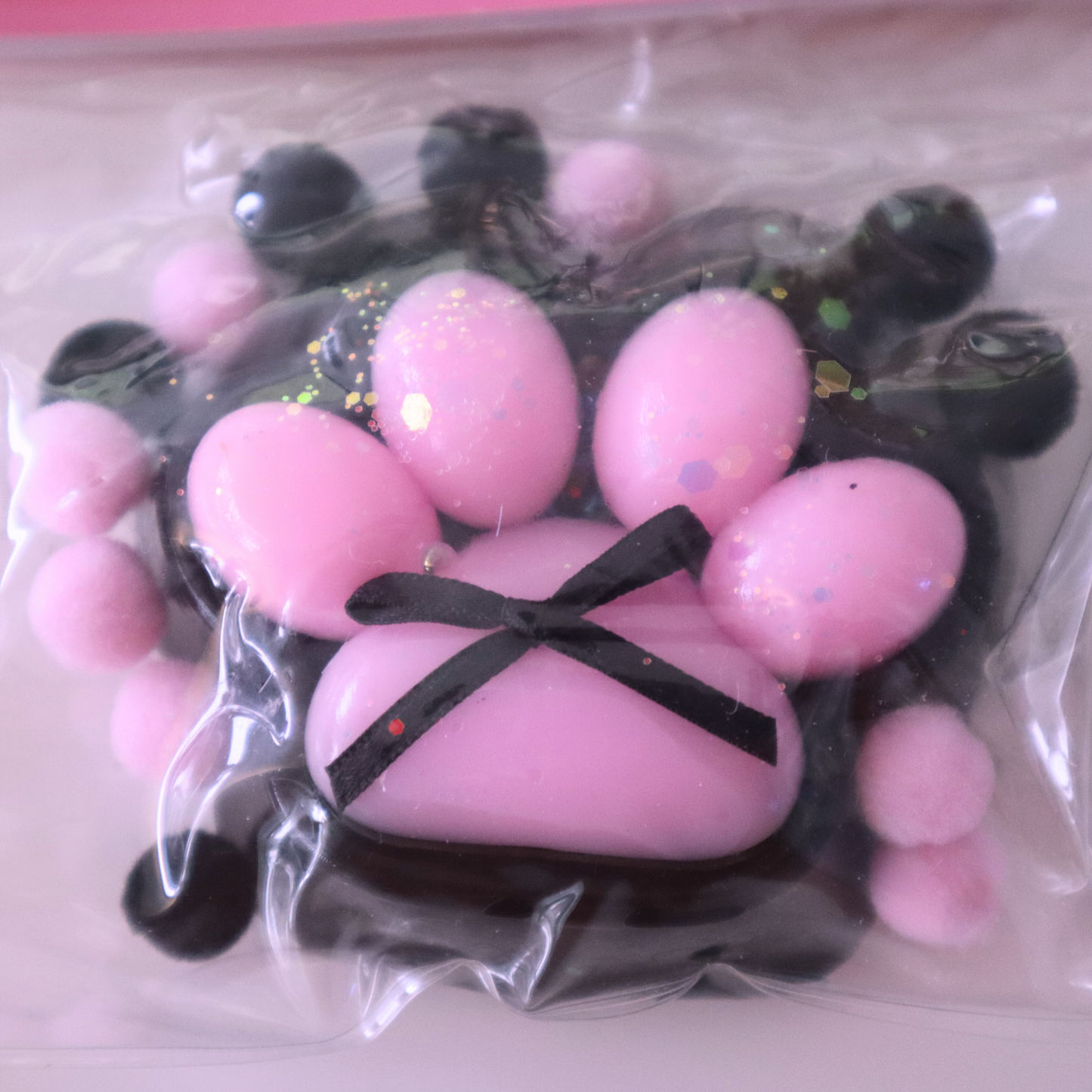 Taba Squishy Cat Paws with Pompom 7cm