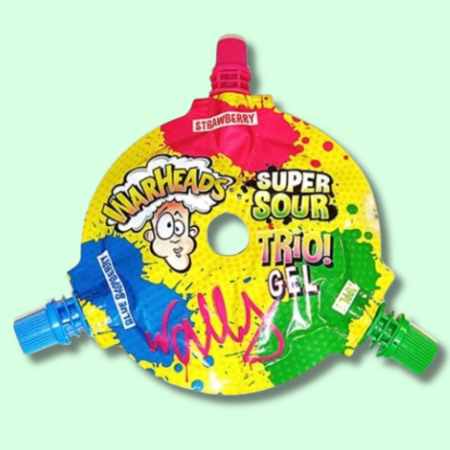 Warheads Super Sour Trio Gel Wheel 51g