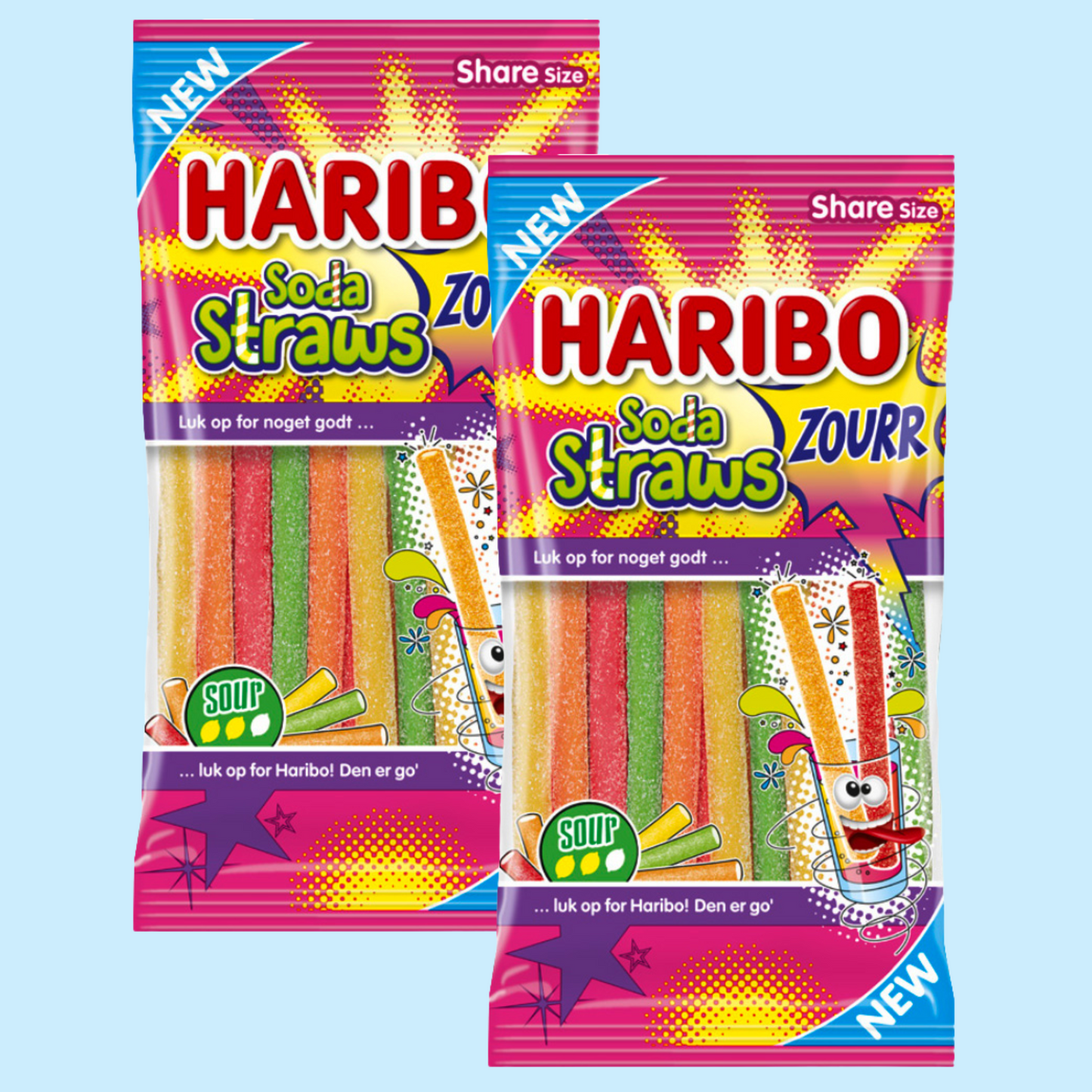 Soda Straws Zourr 90g (HARIBO)