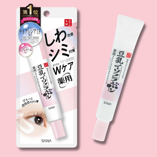Nameraka Honpo Isoflavone Medicinal Wrinkle Eye Cream White 20g (SANA)