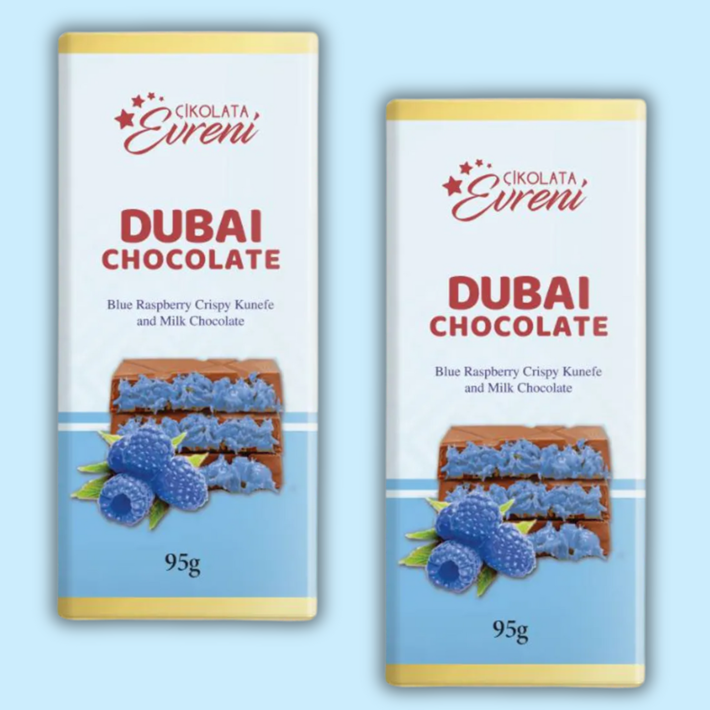 Dubai Chocolate Blue Raspberry Crispy 95g (EURENI)
