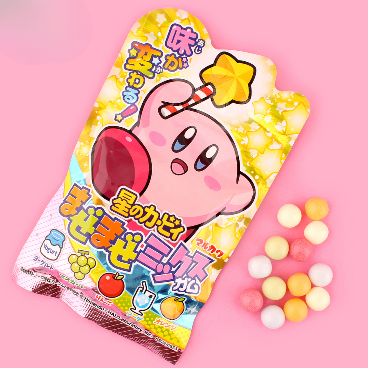 Kirby Chewing Gum Mixed Flavors MazeMaze 47g (MARUKAWA)