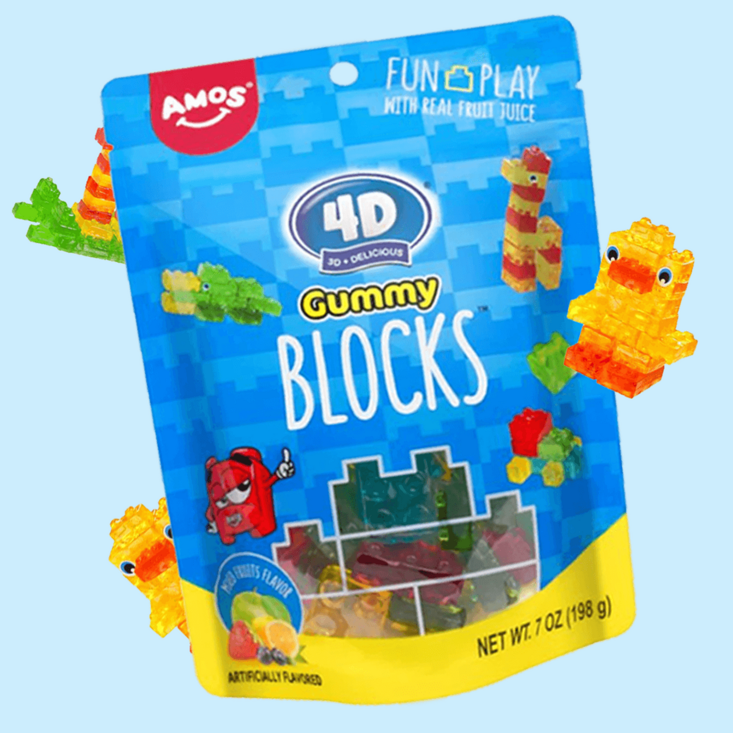 4D Gummy Blocks Big Bag 72 g (AMOS)