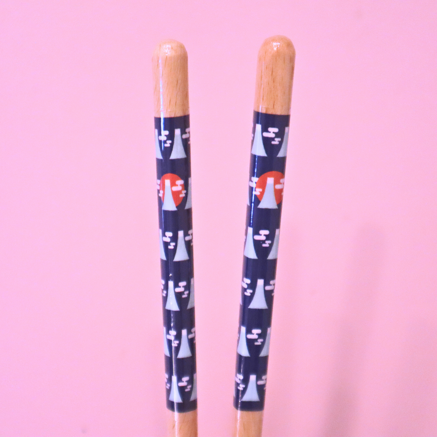 Japansk Wakasa Lacquered Chopsticks Dishwashable Mt.Fuji 23cm (Daiso)