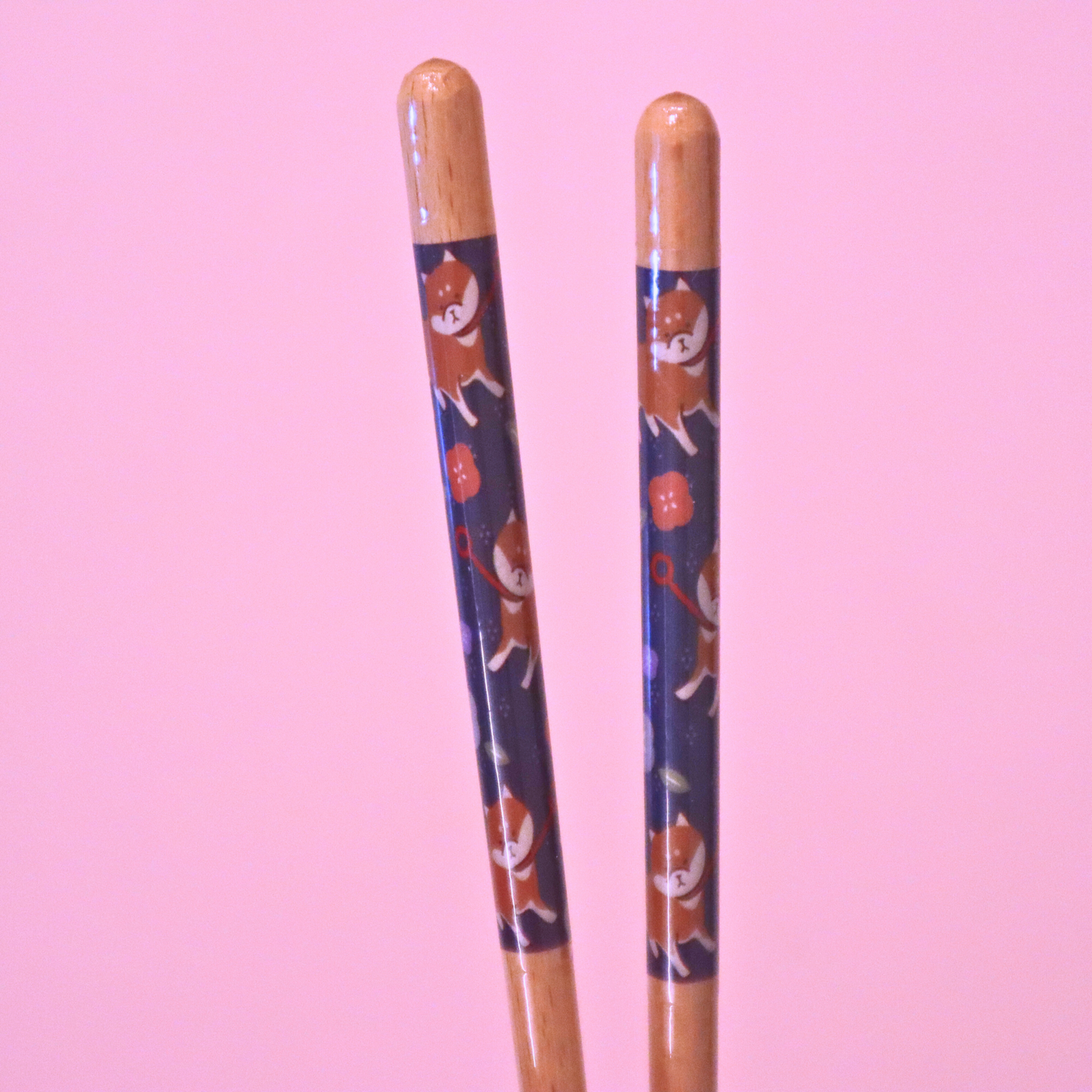 Japansk Wakasa Lacquered Chopsticks Dishwashable Shiba-Inu 21cm (Daiso)