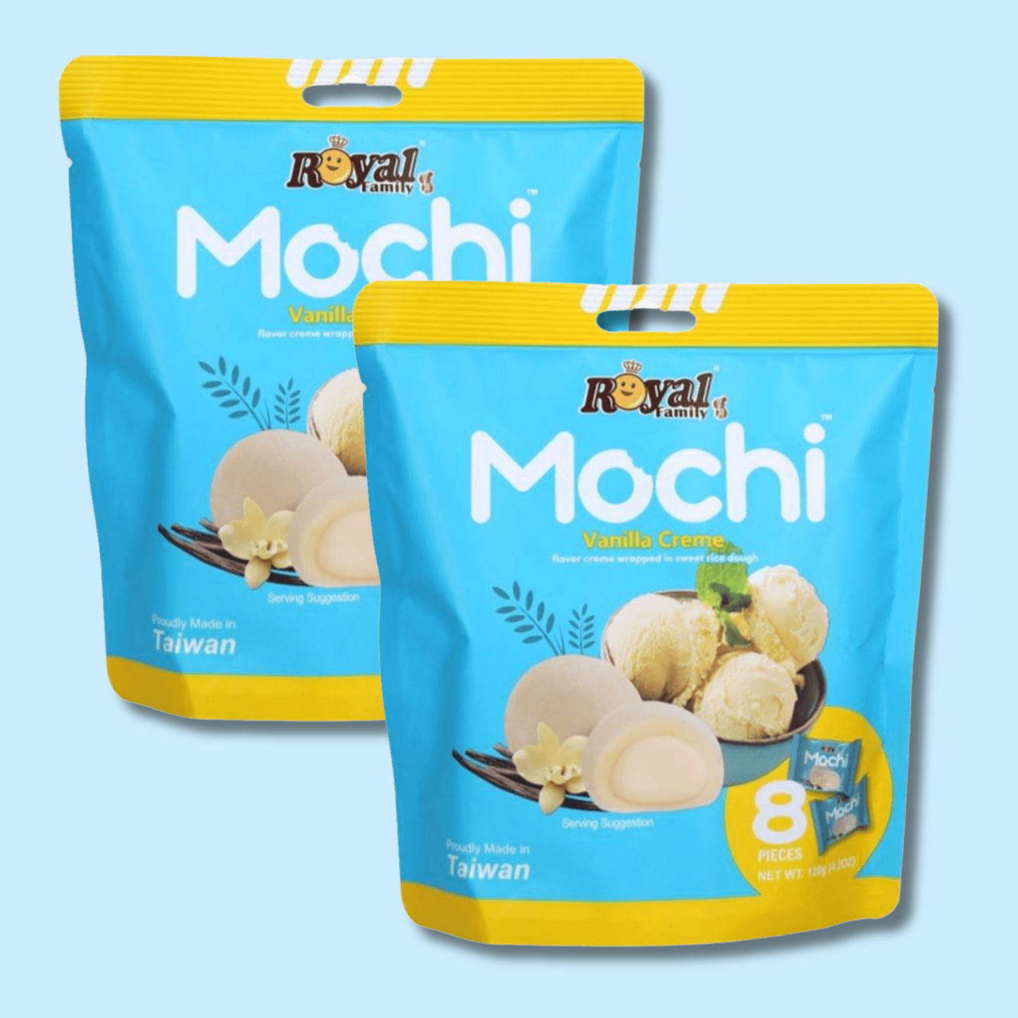 Mochi Vanilla Creme 120g 8stk (ROYAL FAMILY)
