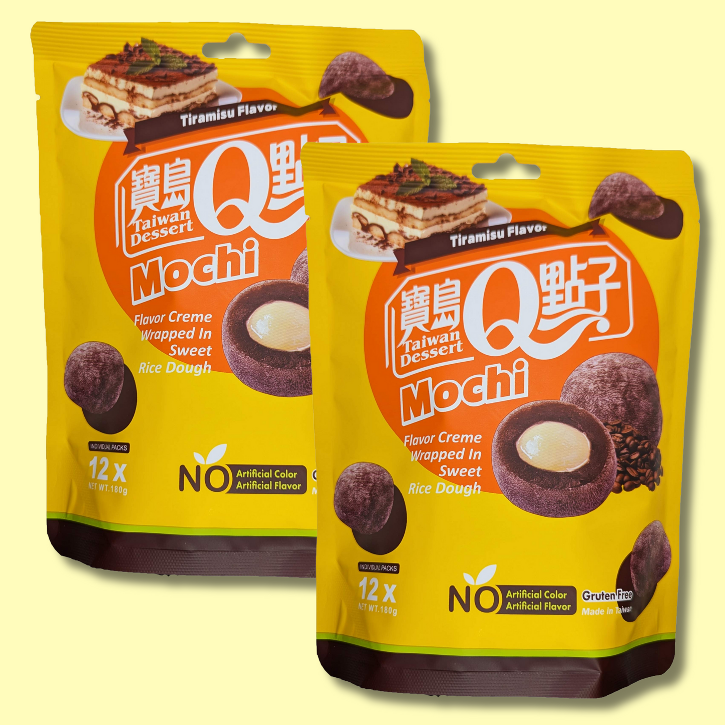 Mochi Tiramisu 180g 12stk (Taiwan Dessert)
