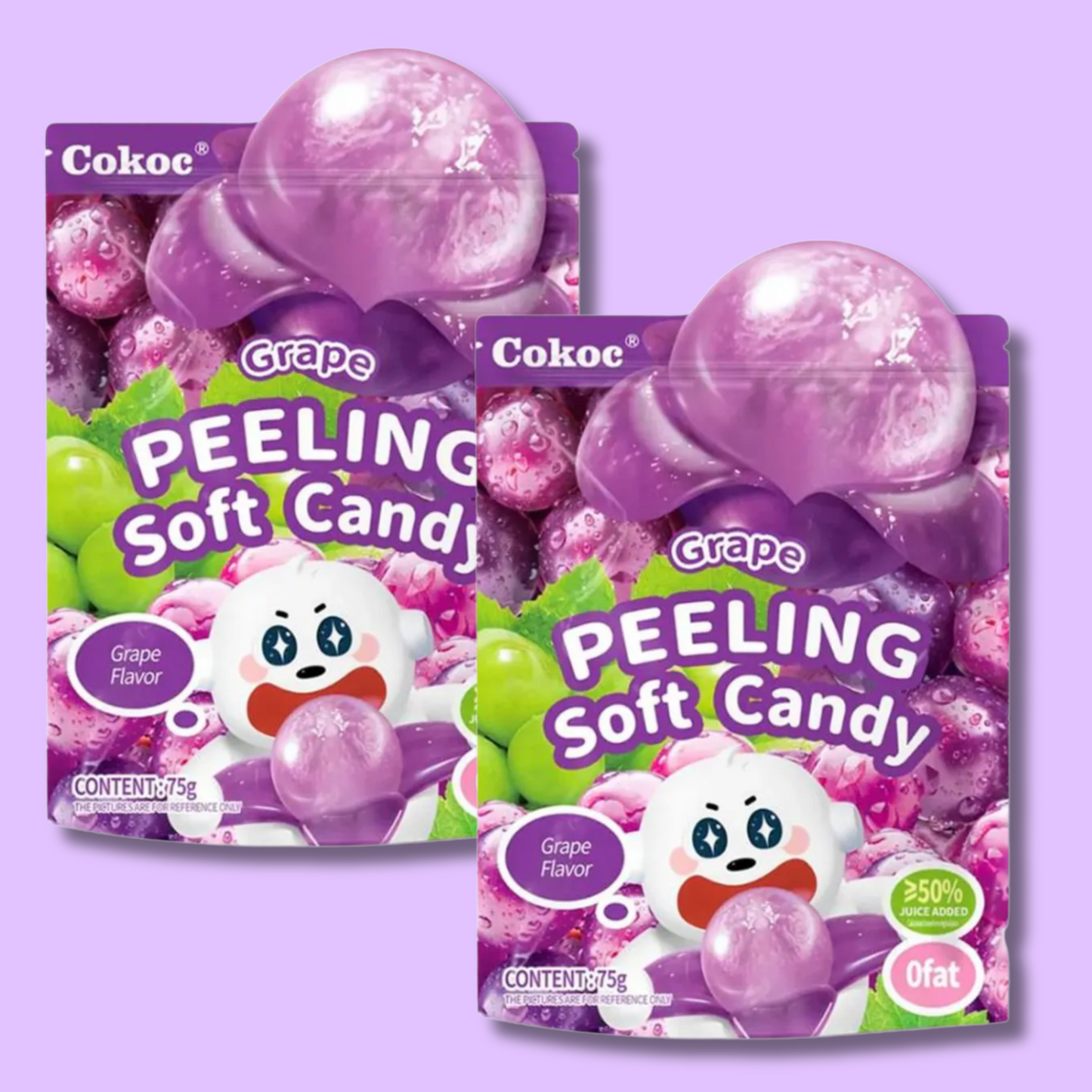Peelable Soft Candy Grape 75g (COKOC)