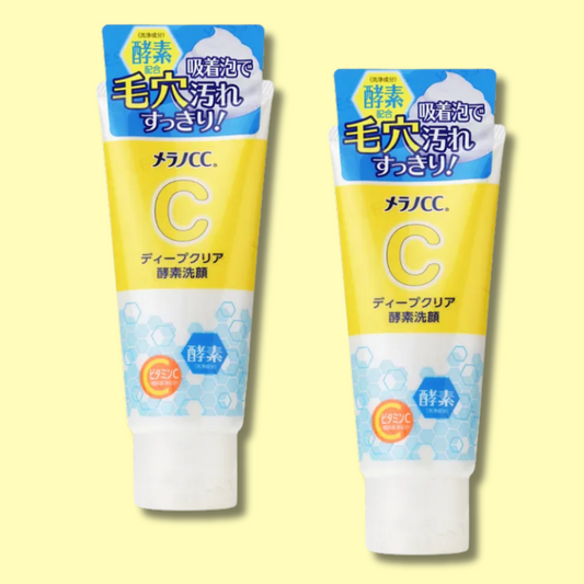 Melano CC Deep Clear Enzyme Face Wash for Clogged Pores 130g (ROHTO)