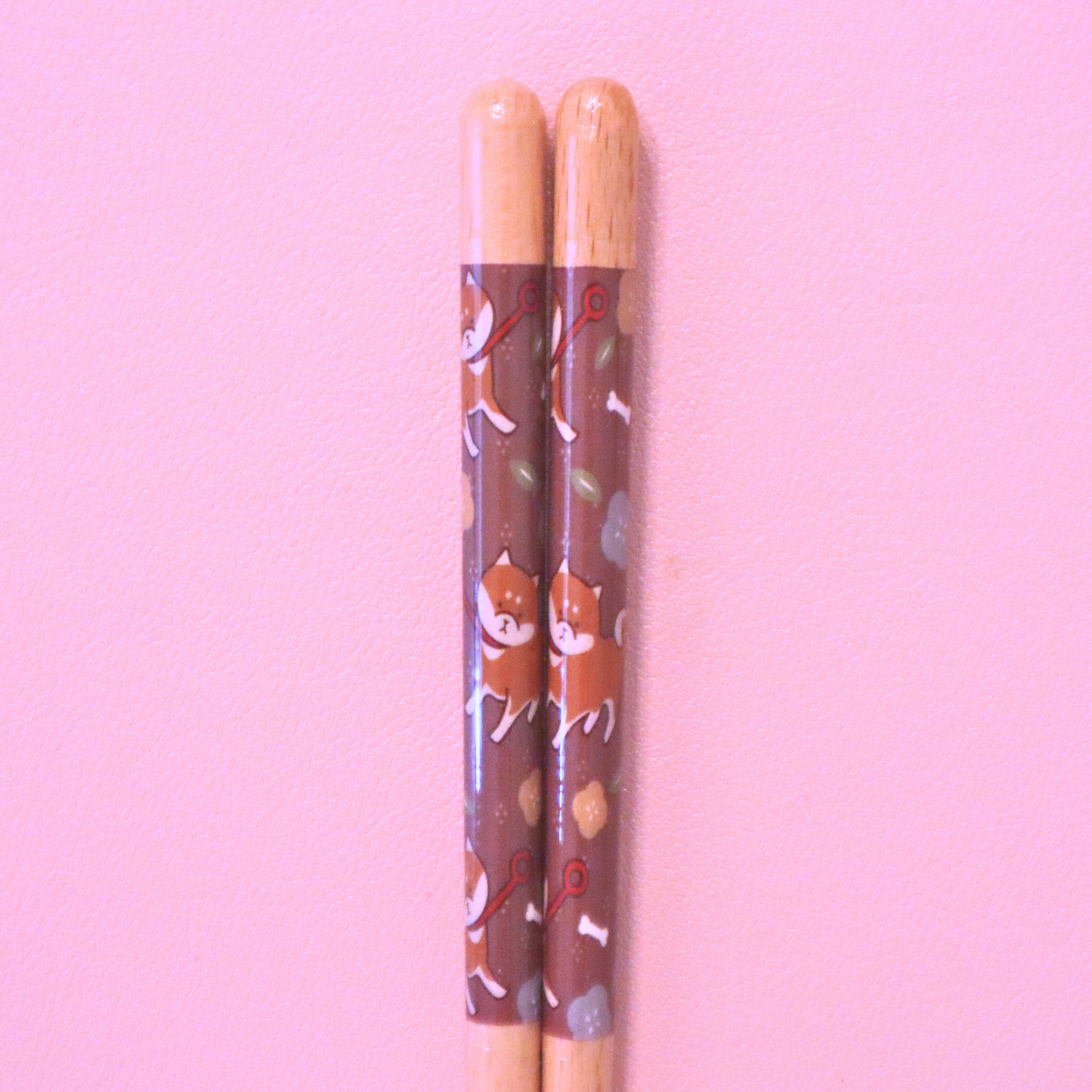 Japansk Wakasa Lacquered Chopsticks Dishwashable Shiba-Inu 21cm (Daiso)
