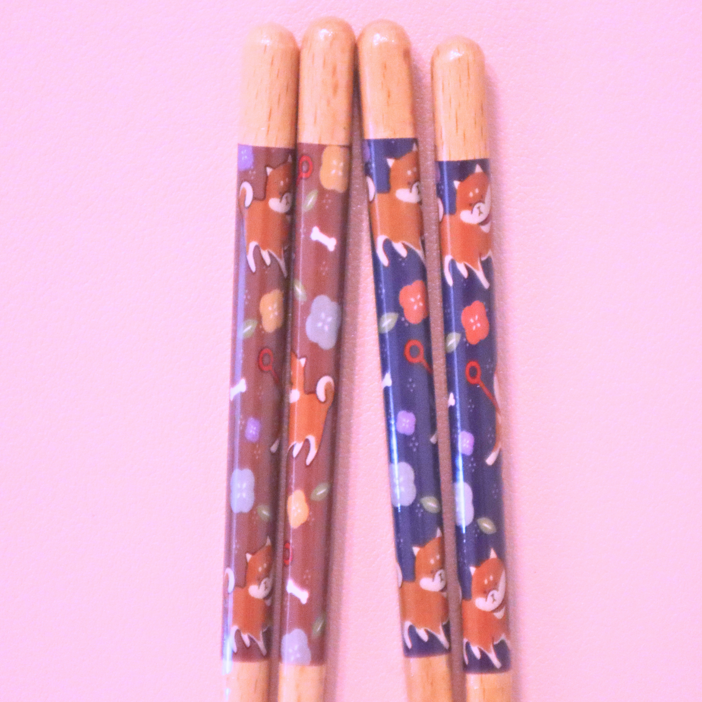 Japansk Wakasa Lacquered Chopsticks Dishwashable Shiba-Inu 21cm (Daiso)