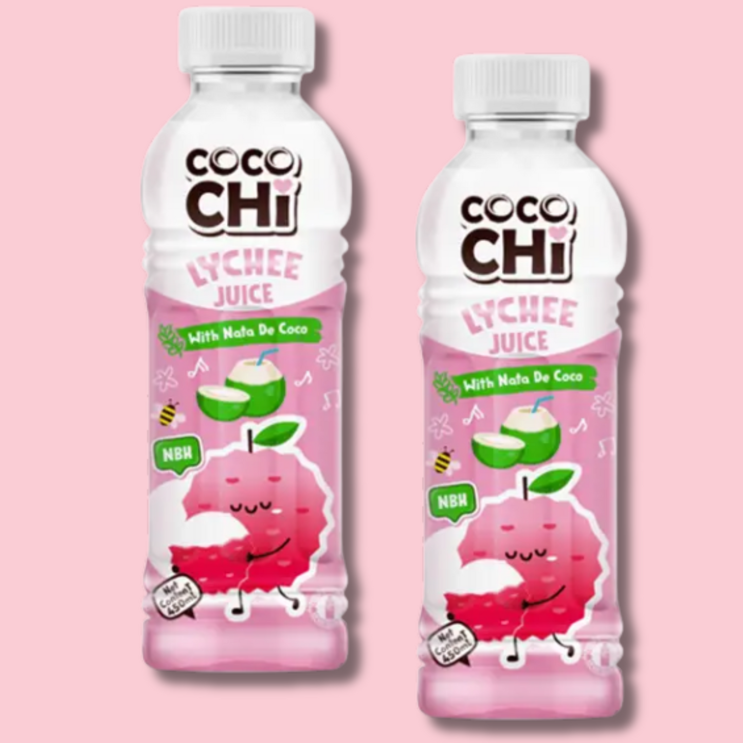 Cocochi Lychee Juice Nata De Coco 450ml