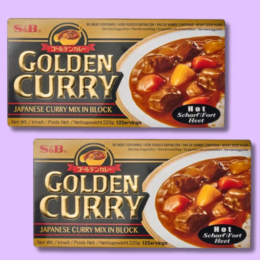 Golden Curry Sauce Mix Hot 220g (S&B)