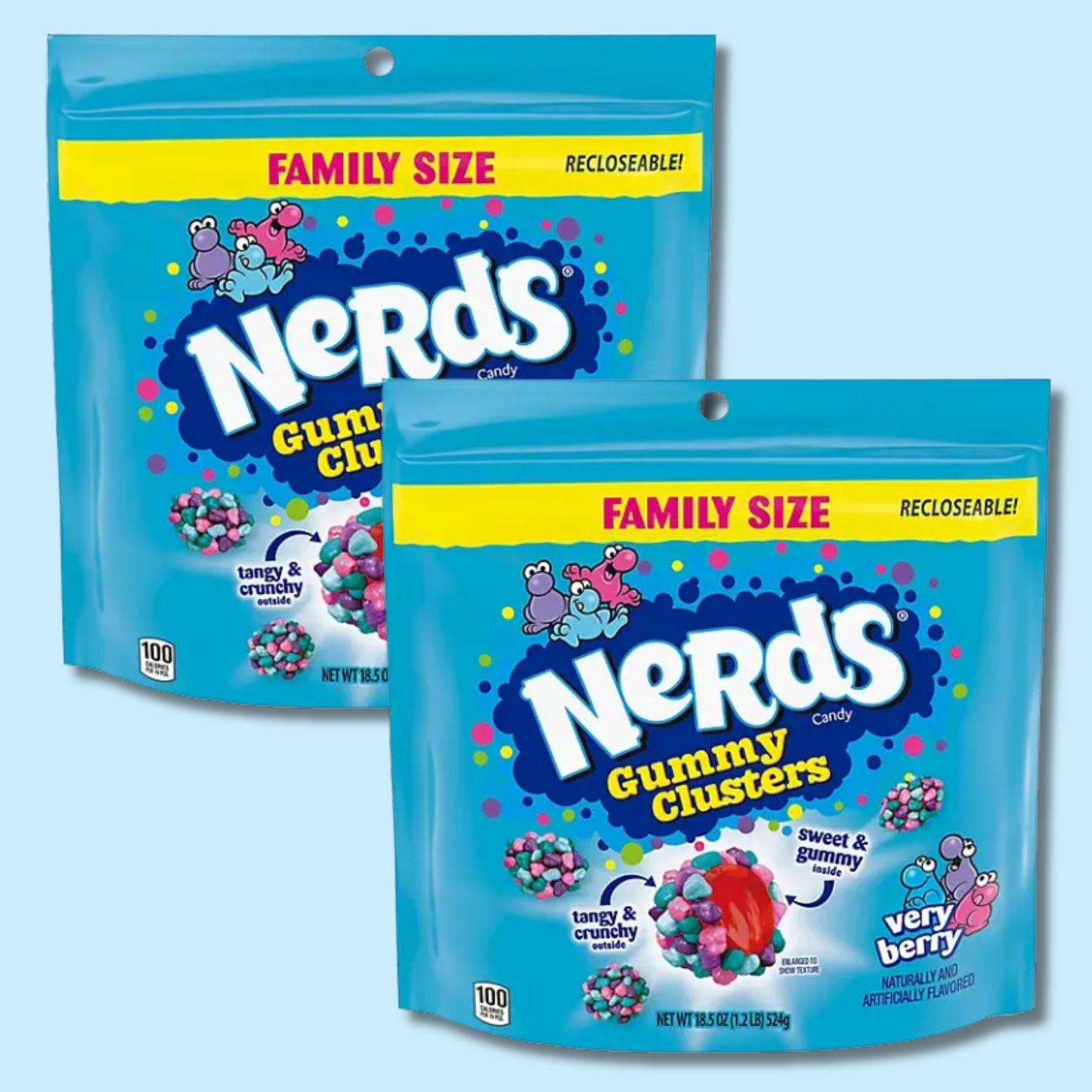 Nerds Gummy Clusters Very Berry Family Size 524g