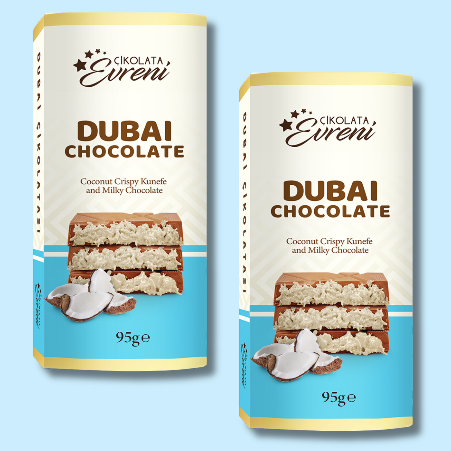 Dubai Chocolate Coconut Crispy 95g (EURENI) DATOVARE