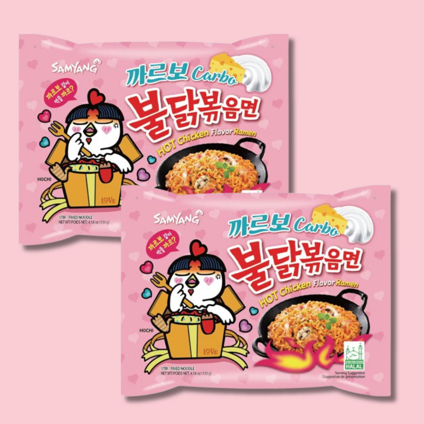 Buldak Hot Chicken Ramen Carbonara 130g (SAMYANG) HALAL