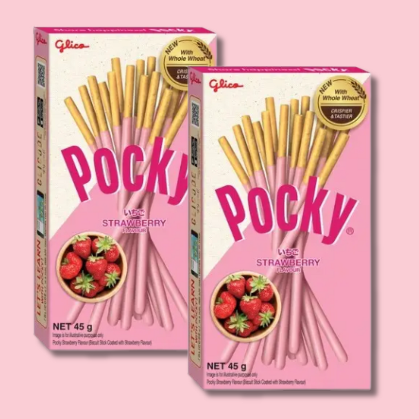 Pocky Strawberry 45g (GLICO) HALAL