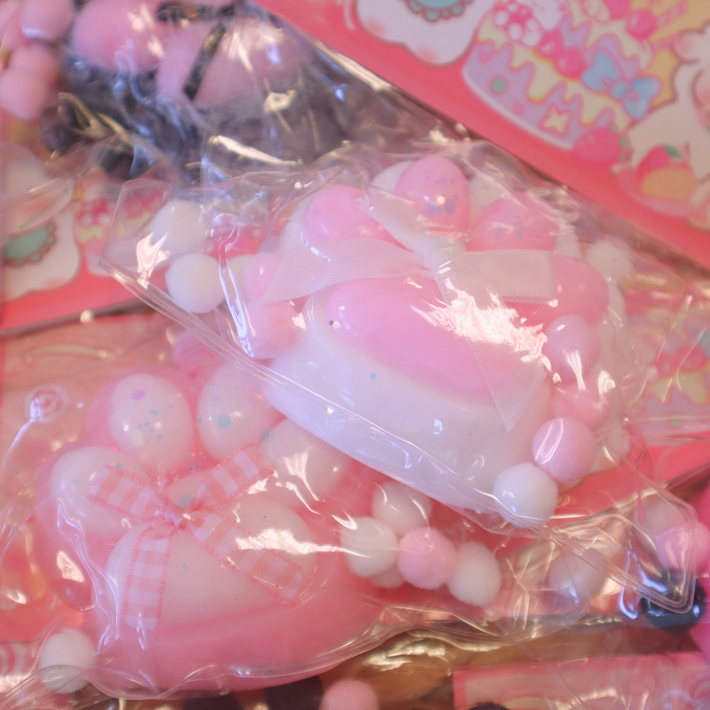 Taba Squishy Cat Paws with Pompom 7cm