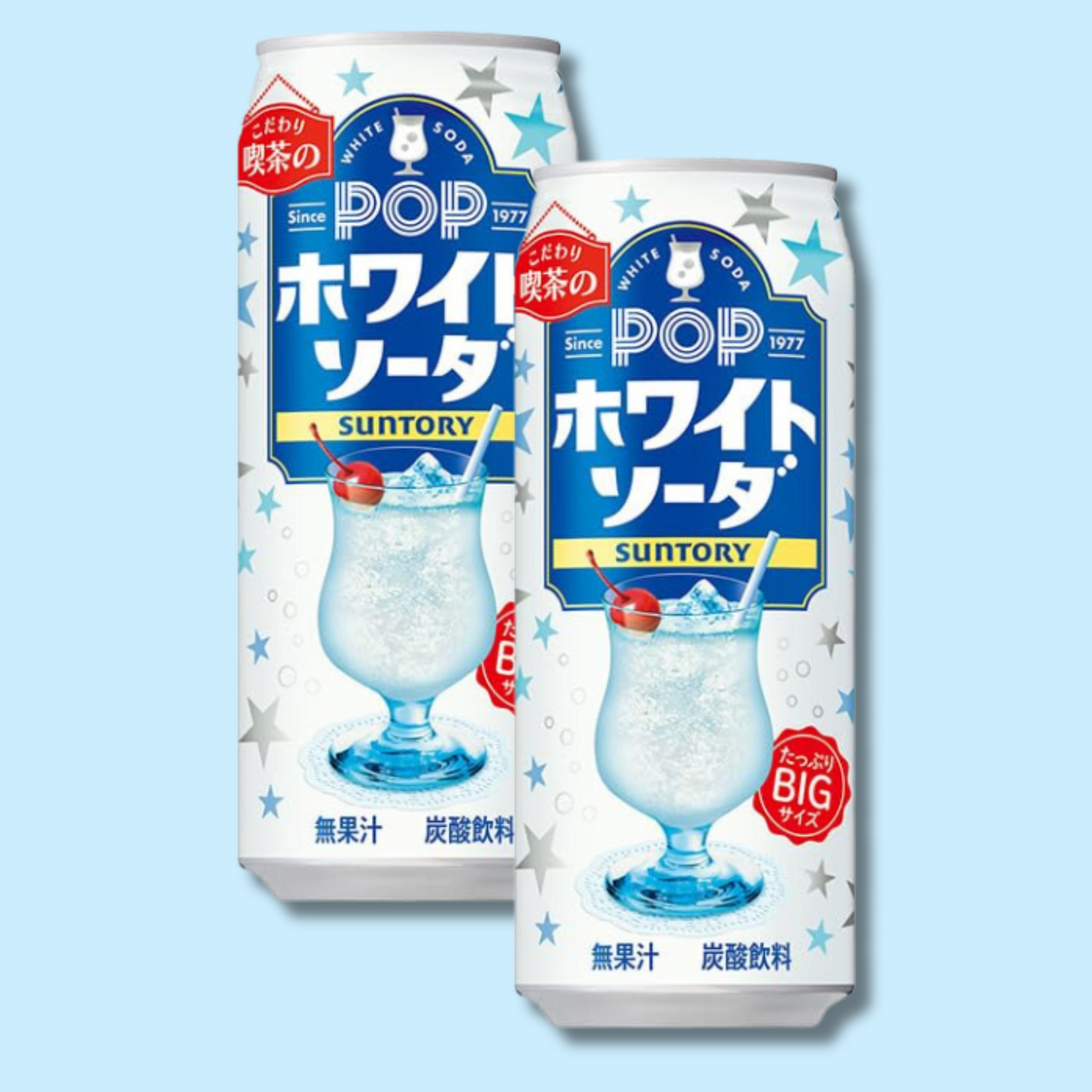 Pop White Soda 490ml (SUNTORY)