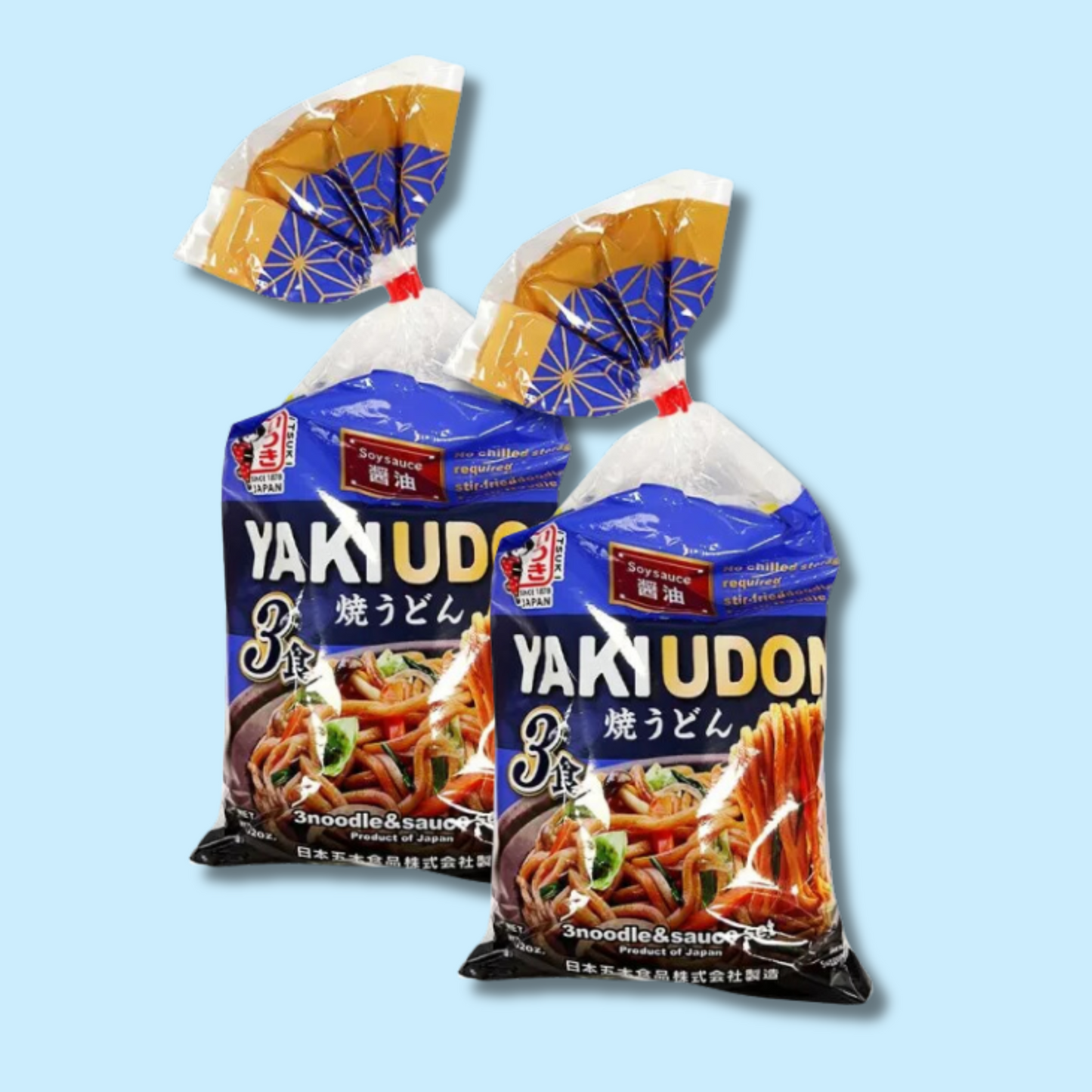 Yaki-Udon with Soysauce 3 Servings (ITSUKI) DATOVARE