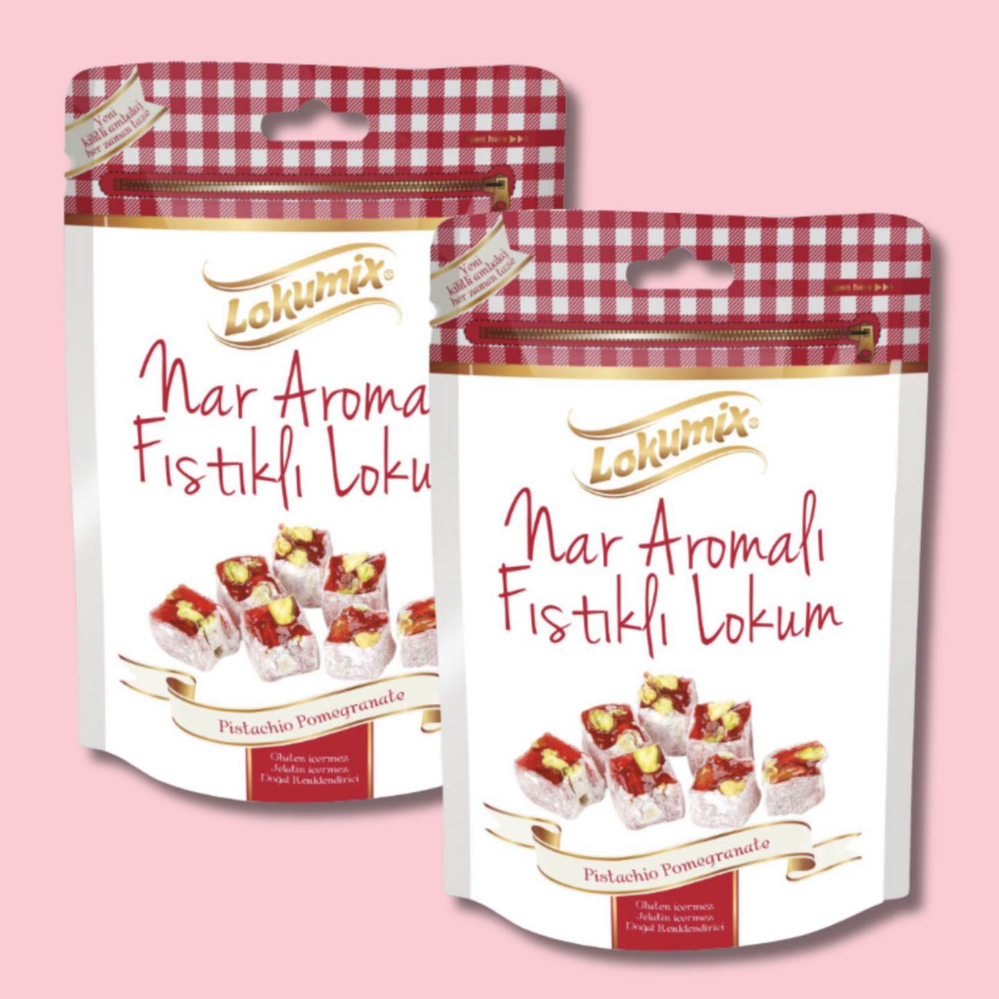 Turkish Delight Pomegranate & Pistachios 170g DATOVARE