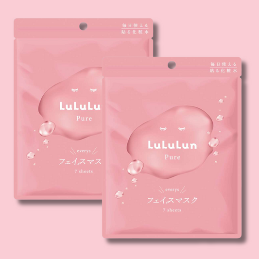 Lululun Pure Pink Everys Daily Facial Mask for Dry Skin (LuLuLun)