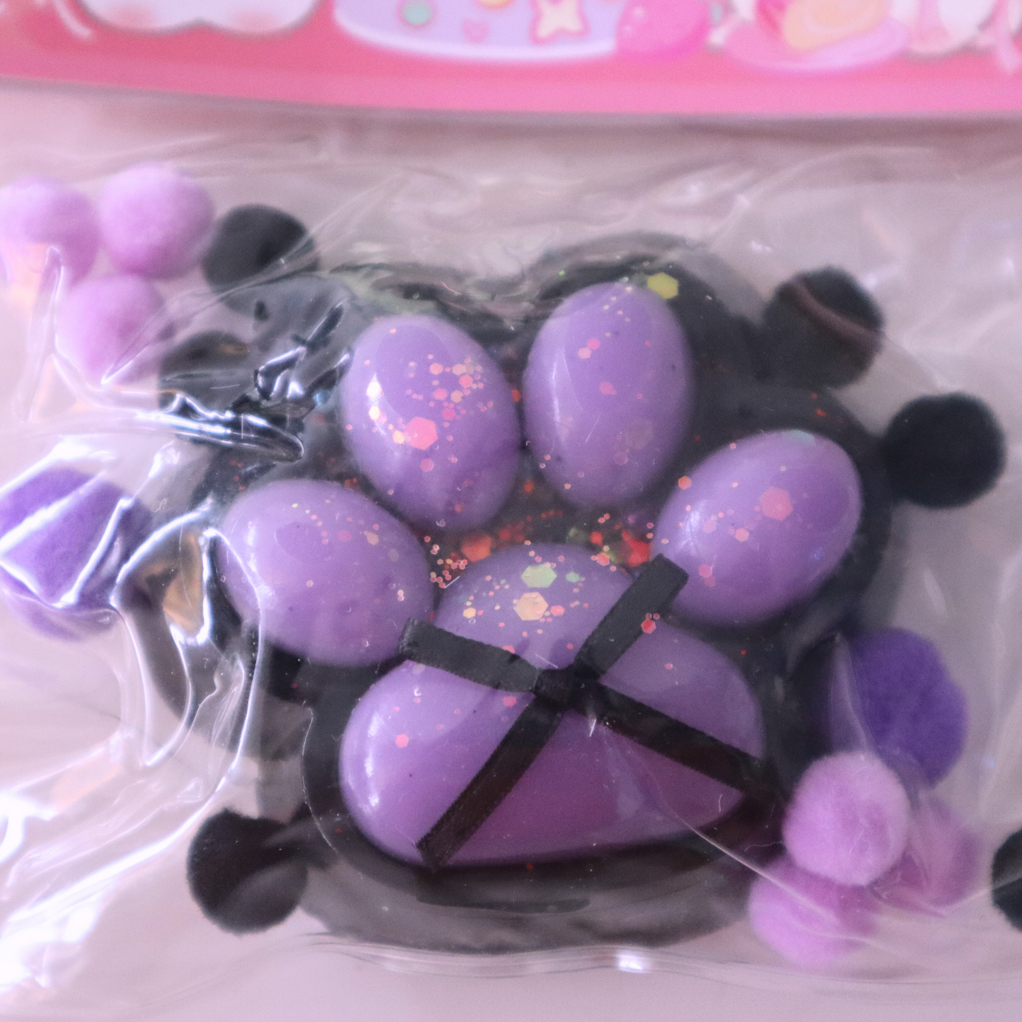 Taba Squishy Cat Paws with Pompom 7cm