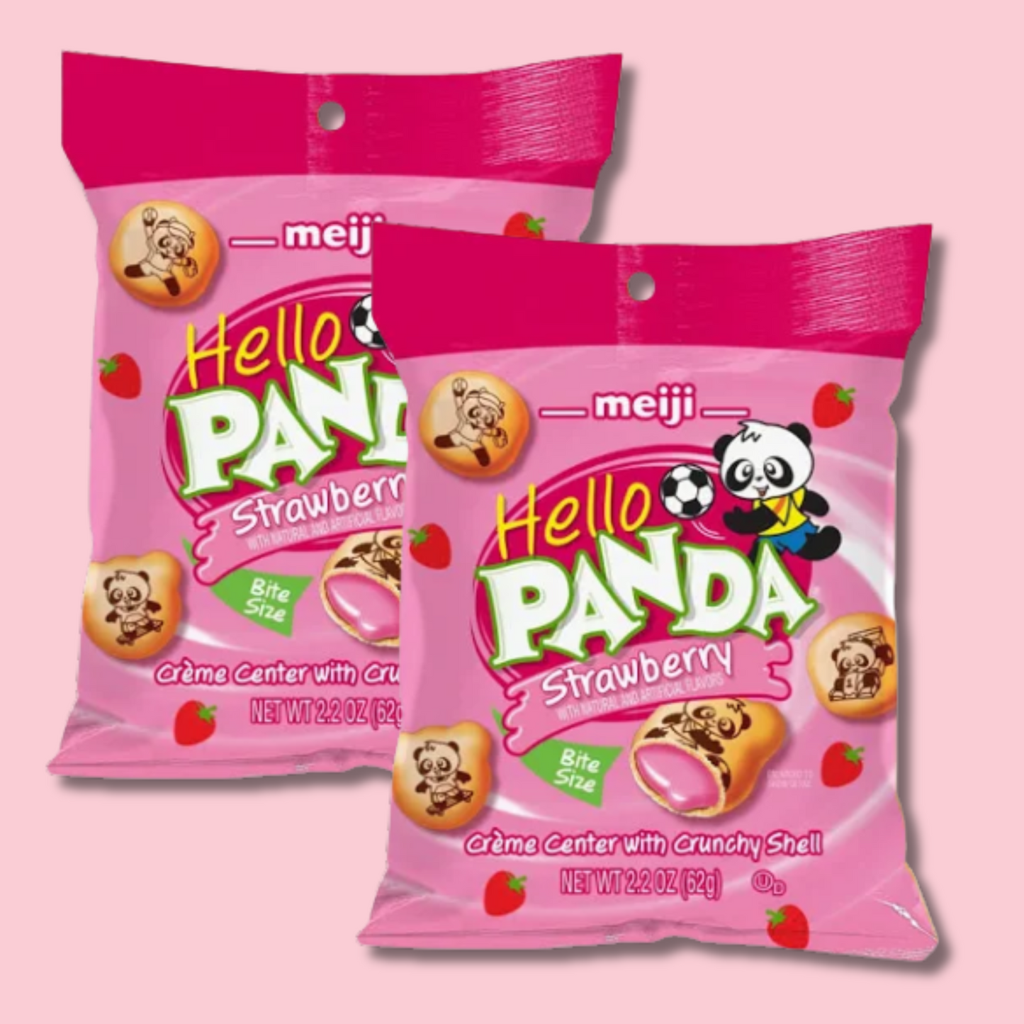 Hello Panda Strawberry 62g (MEIJI)