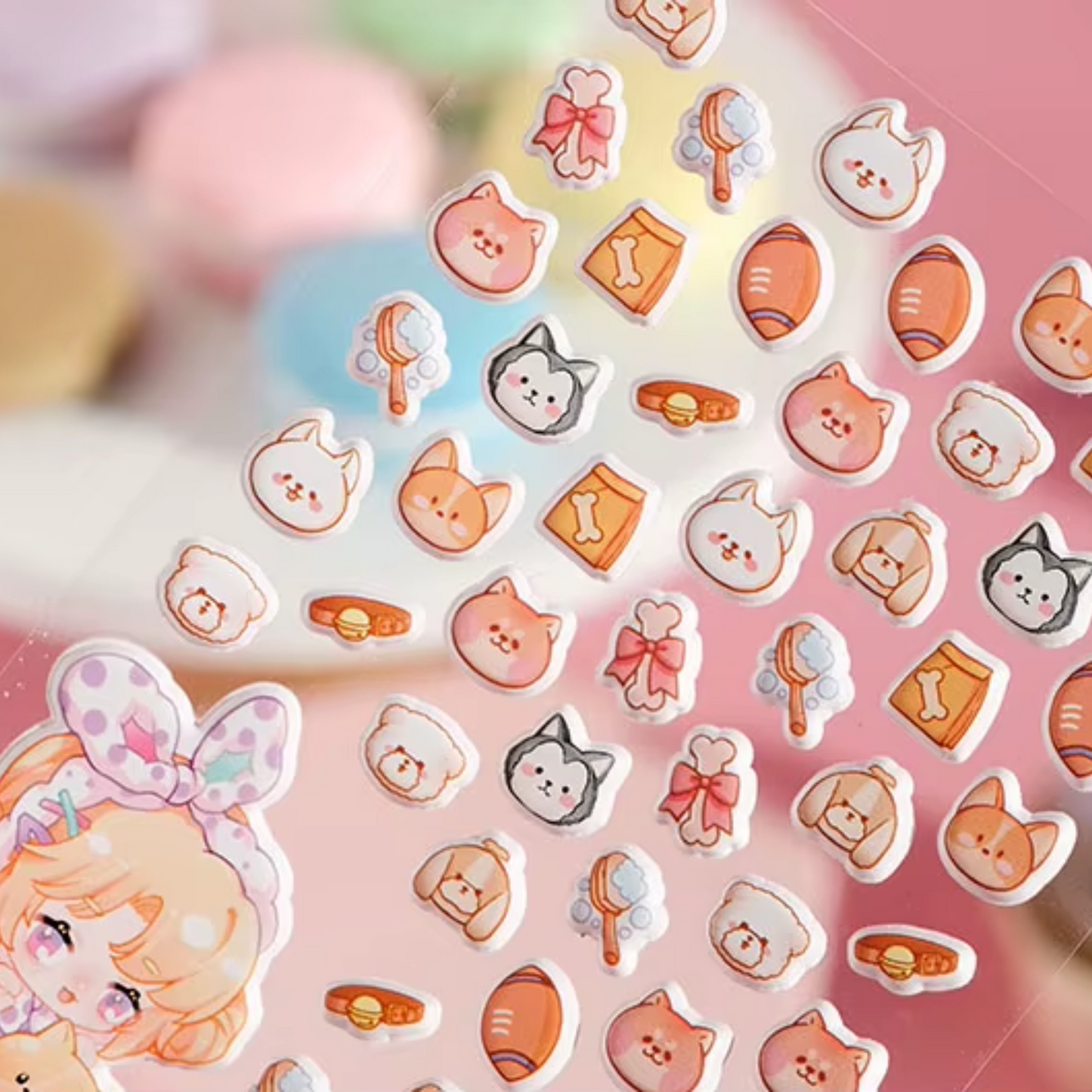 Sticker Sheet Stickers 3D Mini Puffy (NEKONI)