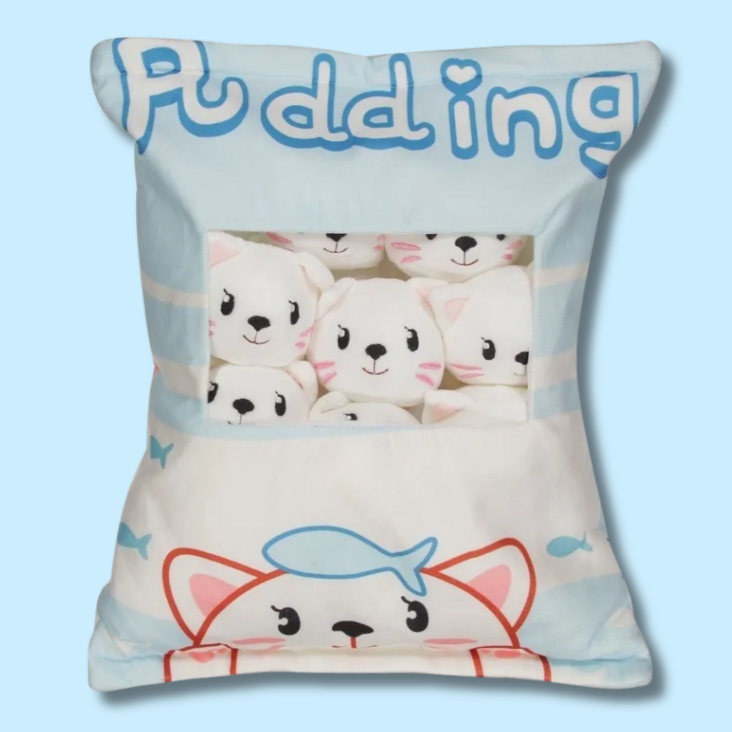 Plushy Bag Pudding Kittens 43cm