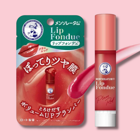 Mentholatum Lip Fondue Melty Lip Balm Plum Red Lipstick 3.2g (ROHTO)