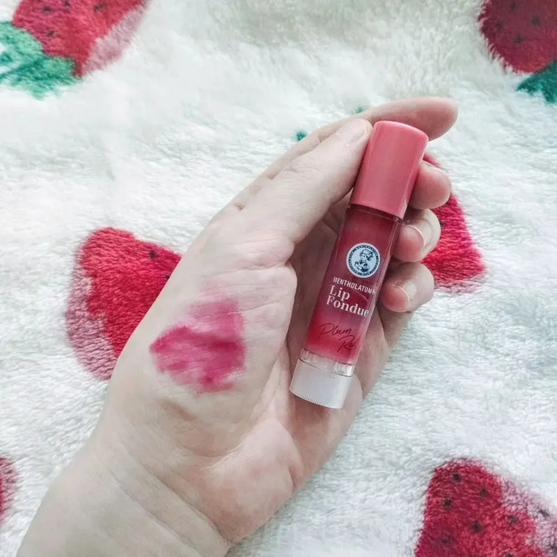 Mentholatum Lip Fondue Melty Lip Balm Plum Red Lipstick 3.2g (ROHTO)