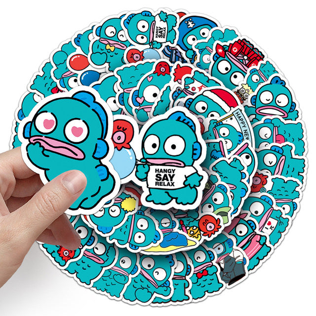 Sticker Flakes Hangyodon Sanrio