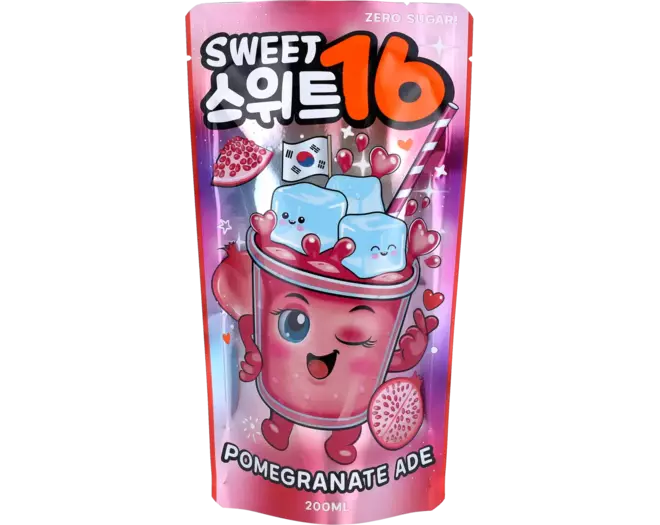 Pouch Drink Pomegranate Ade 200ml (Sweet16)
