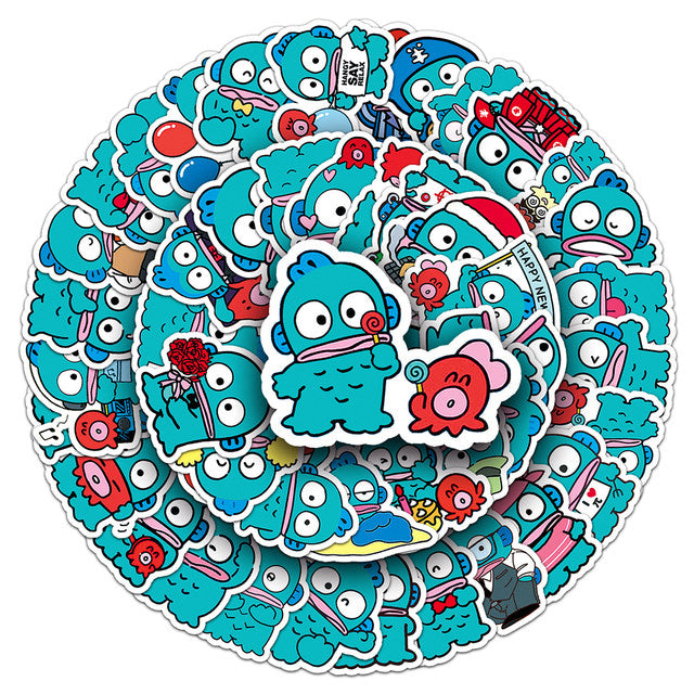 Sticker Flakes Hangyodon Sanrio
