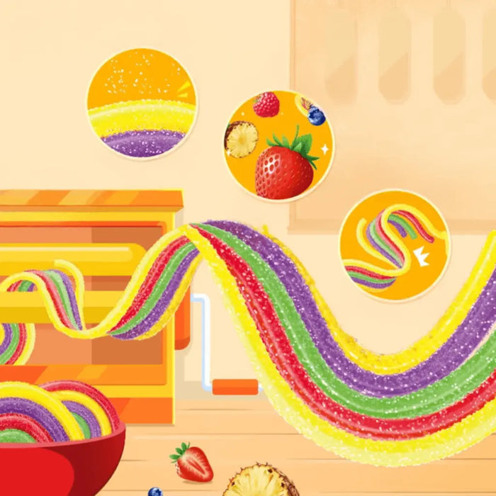 Skittles Noodles Gummy Rainbow Fruit Flavor 32g