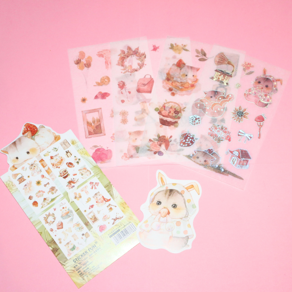 Sticker Sheet Sticker Fun Animals 4sheets