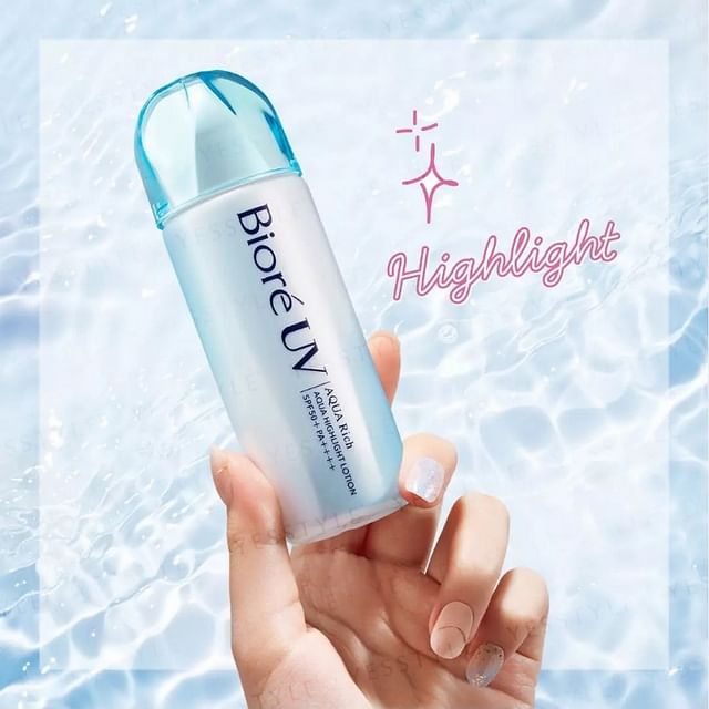 Aqua Rich Sunscreen Highlight Lotion SPF50+ PA++++ 70ml (BIORE UV)