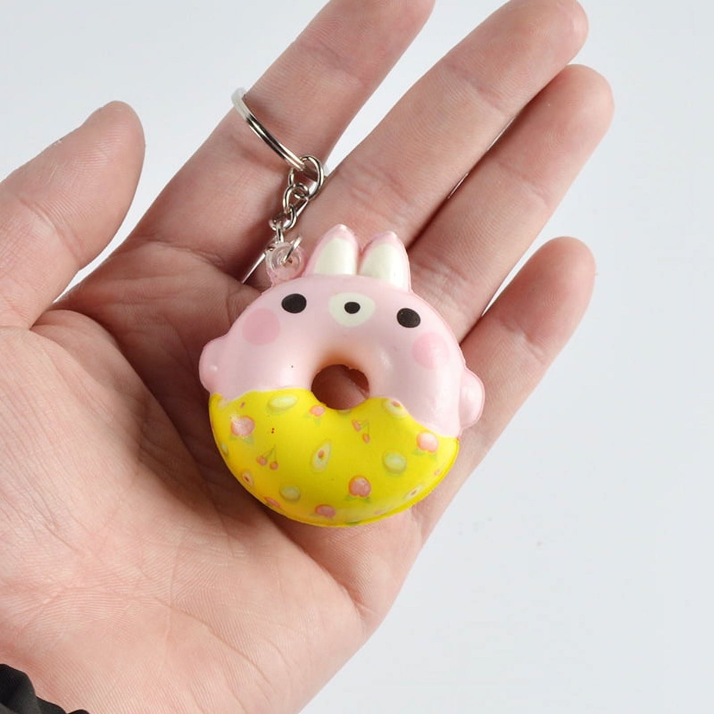 Squishy Keychain Animal Donut