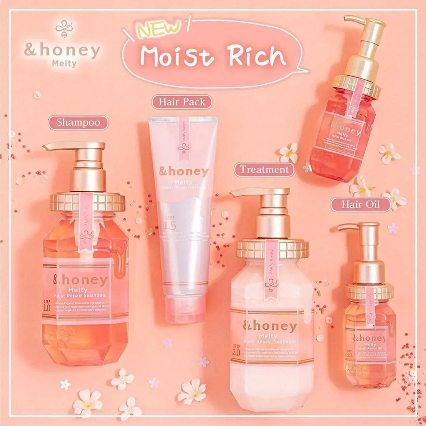 &Honey Melty Moist Rich Hair Oil 100ml Step3.0 (VICREA)